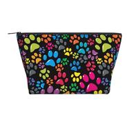 Patte de Chien colorée, Trousse de Toilette Trousse de Maquillage Sac à cosmétiques Trousse de Toilette de Voyage Portable