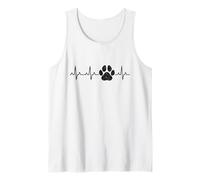 Patte de chiot Patte de cœur Vintage Dog Paw Puppy Débardeur