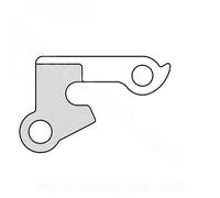 Marwi Patte de dérailleur GH-144 Alu adaptable pour cadre GT