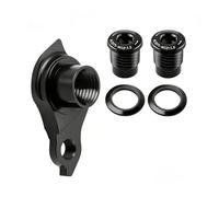 Patte de dérailleur universelle pour SRAM UDH, noire, 6,5 × 3,8 × 2,2 cm | Alliage d’aluminium, surface anodisée, filetage à gauche, 41 g, pour VTT, vélos électriques, gravel et vélos de randonnée