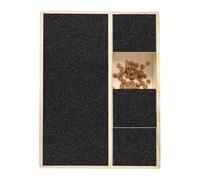 Patte de grattage pour pattes de chien - Tampon de ponçage carré avec boîte à friandises - Grinder à ongles - Grinder à ongles pour petits chiens, moyens et grands chiens