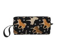Patte de Shiba Inu, Trousse de Maquillage Trousse à cosmétiques Trousse de Toilette de Voyage Portable Pochette de Maquillage