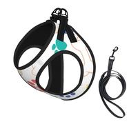 Patte et os de Chien,Harnais pour Animaux de Compagnie, Harnais réfléchissant réglable pour Chien,L