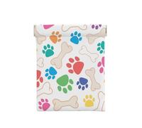 Patte et os de Chien, Sac de Rangement pour Femmes, Portefeuille supérieur à Presser, Petit Porte-Monnaie, Pochette de Changement