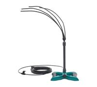 PattenlLevi Brume debout pour terrasse extérieure avec quatre têtes de pulvérisation et tuyau de 10 m - Système de brume portable pour le refroidissement en plein air - Pour camping, piscine, plage et