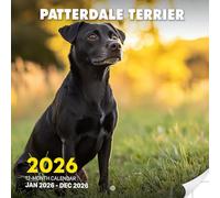 Patterdale Terrier 2026 Calendar: Energetic Small Dogs in Action-Packed Scenes