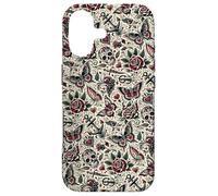 Pattern Designs ASZ - Vintage Tattoo Art Pattern Skulls Coque pour iPhone 17