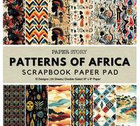 Patterns of Africa: Scrapbook Paper Pad with African Tribal Patterns for Scrapbooking, Origami, Junk Journals, and Crafts