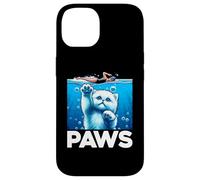 Pattes Amusantes pour Les Amoureux des Requins et des Chats Coque pour iPhone 14