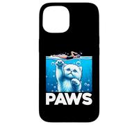 Pattes Amusantes pour Les Amoureux des Requins et des Chats Coque pour iPhone 15