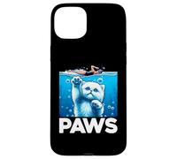 Pattes Amusantes pour Les Amoureux des Requins et des Chats Coque pour iPhone 15 Plus