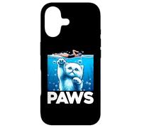 Pattes Amusantes pour Les Amoureux des Requins et des Chats Coque pour iPhone 17