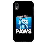 Pattes Amusantes pour Les Amoureux des Requins et des Chats Coque pour iPhone XR