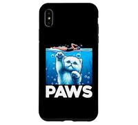 Pattes Amusantes pour Les Amoureux des Requins et des Chats Coque pour iPhone XS Max