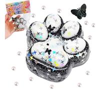 Pattes de chat Squishy, jouet à presser en forme de patte de chat, mignon, avec paillettes