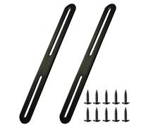 Pattes de Fixations 215 x 24mm Patte de Fixation Noir en Acier Inoxydable Pattes D'assemblage pour Réparation Connexion Fixations Meubles 2PCS (2, 215*24mm)