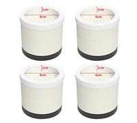 Pattes de Meubles en résine fibre plastique Pieds rehausseur de Cuisine tour,rehaussants Jambes Table Canapé Lit Bloc de pied table,repose-pieds pour machine à laver,4 Pièces (9cm,apricot)