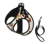 Pattes et os de Chien,Harnais pour Animaux de Compagnie, Harnais réfléchissant réglable pour Chien,L
