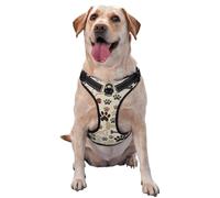 Pattes et os de Chien,Harnais pour Animaux de Compagnie, Harnais réfléchissant réglable pour Chien,S