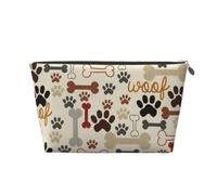 Pattes et os de Chien, Trousse de Toilette Trousse de Maquillage Sac à cosmétiques Trousse de Toilette de Voyage Portable