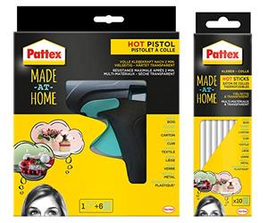 Pattex, 1425723 Pistolet à colle chaud Kit de démarrage Hobby + Pattex 1425722 Sticks chauds Hobby 200 g, Klebepistole + Klebesticks, 1