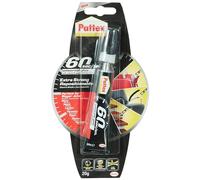 Pattex Adhésif universel pour 60 secondes, adhésif multi-usages pour réparations domestiques, adhésif rapide de 60 secondes, adhésif puissant pour différents matériaux, 1 tube de 20 g