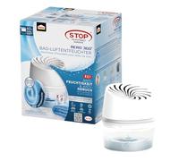 Pattex AERO 360° Déshumidificateur pour salle de bain, déshumidificateur pour une circulation efficace de l'air, 1 appareil avec 1 recharge