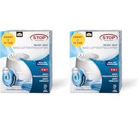 Pattex AERO 360° Déshumidificateur pour salle de bain, déshumidificateur pour une circulation efficace de l'air, 1 appareil avec 1 recharge (Lot de 2)