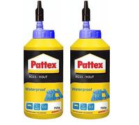 Pattex - Colle Bois Waterproof en Biberon 750g - Vinylique pour Montage, Assemblage, Placage et Contrecollage en Milieu Humide et Chaud (Lot de 2)