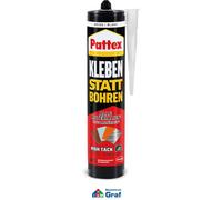 Pattex Adhésif de Montage Colle Plutôt Percer Haut Tack, 440g Cartouche /#