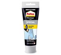 Pattex colle de montage spéciale, tube de 80 g colle transparente pour le verre, les miroirs et autres surfaces lisses à l'intérieur et à l'extérieur