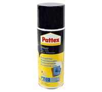 Pattex Colle en spray Power Spray, Corrigable jusqu'à 90 min, colle incolore/transparente, pas de bavures ou de taches Idéal pour coller sur des surfaces absorbantes Boîte de 400 ml