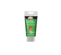 Pattex Colle extérieure et répare, scellant extérieur durable, polymère blanc résistant aux intempéries, mastic à peindre, 1 tube x 80 ml