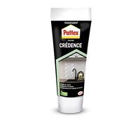 PATTEX Colle Fixation crédence pour crédence en verre, inox, carrelage, émail, aluminium - s'utilise en intérieur et en extérieur - tube de 216g