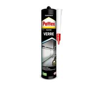 PATTEX Colle Fixation Verre , mastic de fixation pour éléments transparents, colle et jointe- Cartouche 300 gr