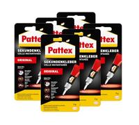 Pattex Colle instantanée liquide, passe au lave-vaisselle, pour de nombreuses réparations instantanées, séchage rapide, 6 x 3 g