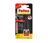 Pattex colle instantanée précision, super colle pour un collage précis sans goutter, colle liquide à séchage rapide, résistante au lave-vaisselle, 1x flacon de 5 g