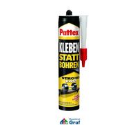 Pattex Colle Plutôt Percer PKB40 Adhésif de Montage 400g Cartouche, Blanc /#