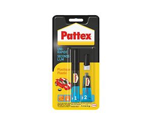 Pattex Colle Uni-Rapide Plastics - Adhésifs et colles (Liquide, Tube, Noir, Bleu, 4 ml, 2 g, Ampoule)