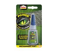 Pattex Crocodile Power - Colle Instantanée (flacon de 15 g) - Colle forte rapide, puissante et résistante - Colle transparente à séchage rapide multi-matériaux