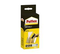 Pattex Hotmelt Sticks Bâtons de colle à transparence extrêmement élevée pour pistolet à colle chaude, 25 bâtons de colle chaude pour bricoler, décorer et réparer