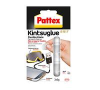 Pattex Kintsuglue Pâte à modeler flexible en blanc, 3x 5 g de pâte adhésive facile à former pour réparer, reconstruire, protéger, améliorer des objets