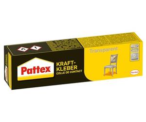 Pattex Kraftkleber Transparent, 50 g de colle super forte pour une utilisation universelle dans les locaux, très résistante à la chaleur, colle rapidement