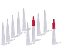 Pattex Lot de 10 pointes de cartouche en plastique polystyrène (PS), 105 mm, pour différents types de colle et tailles de cartouches