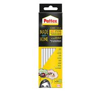 Pattex Made at Home Bâtons de colle chaude pour pistolet à colle, bâtons de colle à haute transparence, 10 bâtons de colle chaude pour bricoler, décorer et réparer