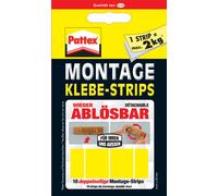 Pattex Montage Strips adhésifs amovibles jaune 10 Strips