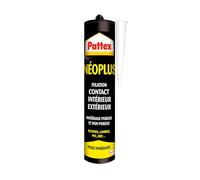 PATTEX Néoplus Colle de Fixation type néoprène - Tous matériaux, intérieur et extérieur, prise immédiate -Cartouche 390g