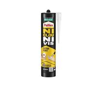 Pattex Ni Clou Ni Vis | Fix Idéal Bois (cartouche de 380 g) - Colle de fixation à maintien immédiat - Colle rapide pour usage intérieur - Colle blanche