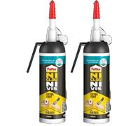 Pattex Ni Clou Ni Vis Fixation Extra Fort - Colle de Fixation multi matériaux, à maintien immédiat, se peint, utilisation en intérieur - Blanc, 133g (Lot de 2)