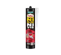 Pattex Colle de fixation Ni Clou Ni Vis One For All High Tack – pour objets lourds, blanche 460 g
